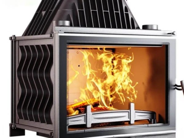 Focar pentru șemineu, Kawmet W8, material fontă, putere 17,5 KW, randament 71,6%, clasa energetică A, certificat EcoDesign. Garanție 5 ani!