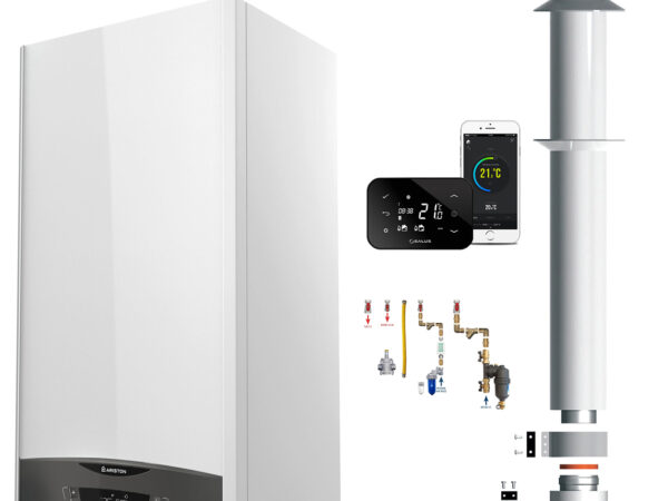 Centrala termica cu Kit de montaj Ariston Clas One+ WiFi 35 kW + termostat CADOU Salus iT500🔝🔝🔝